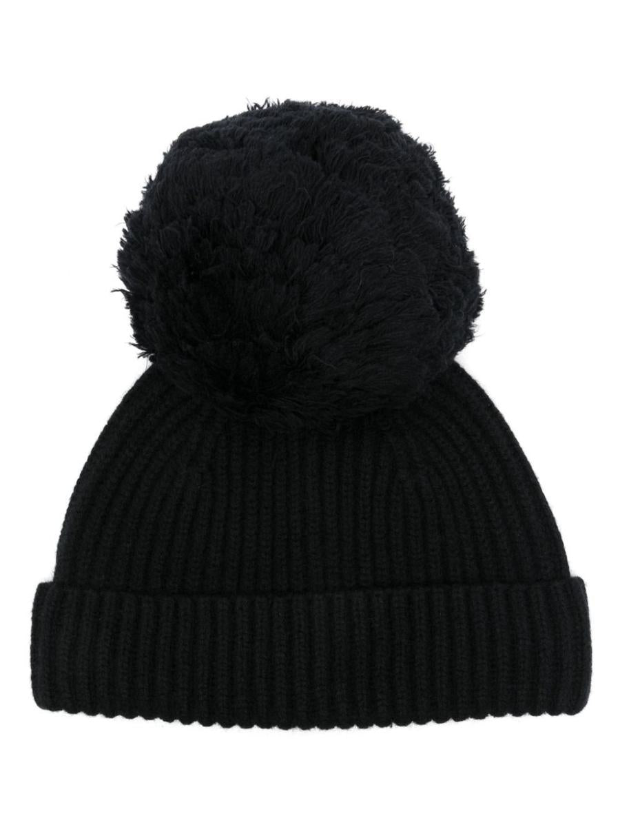 jean paul gaultier wool beanie with big pompom accessories