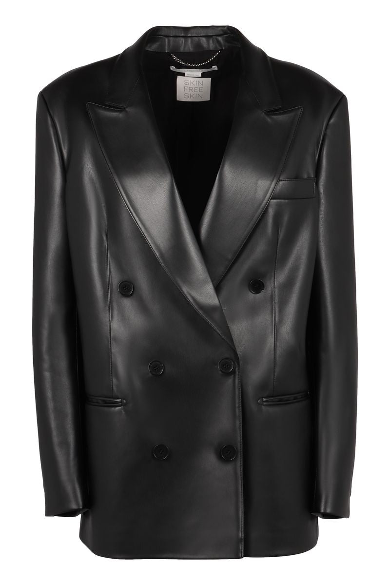 stella mccartney vegan leather blazer