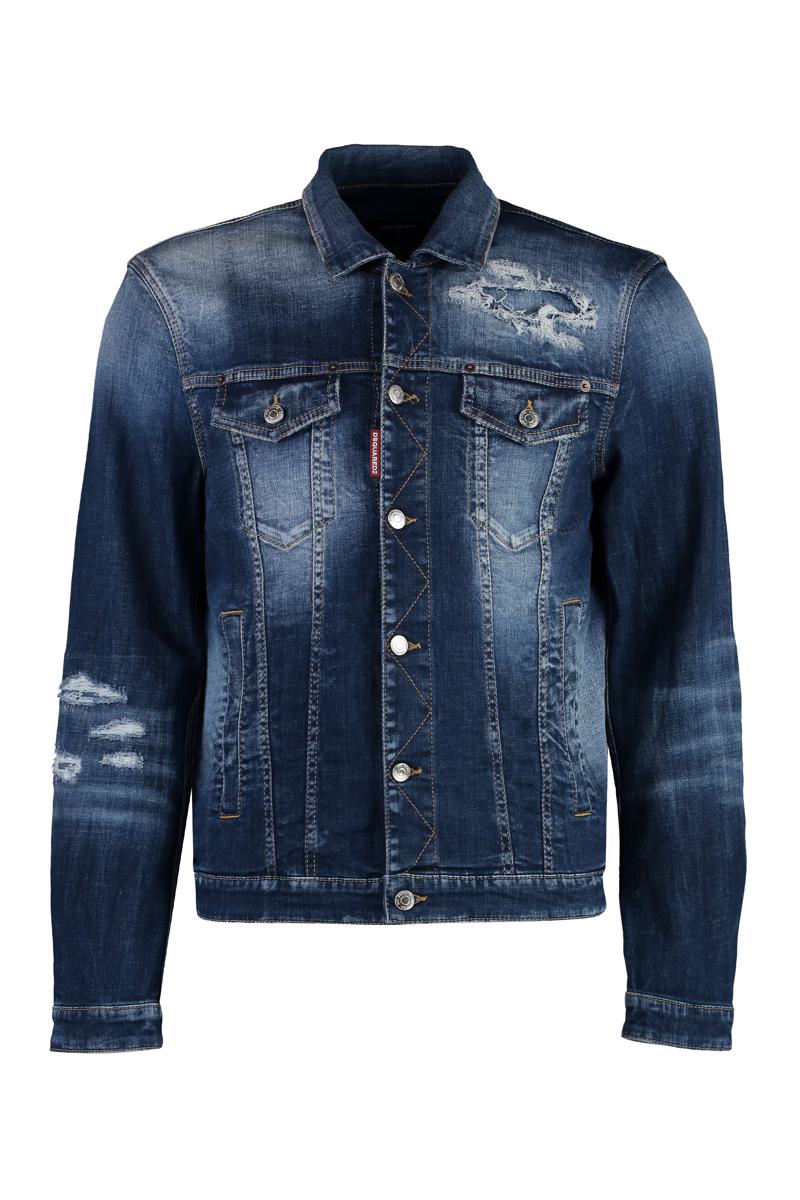 dsquared2 dan destroyed denim jacket