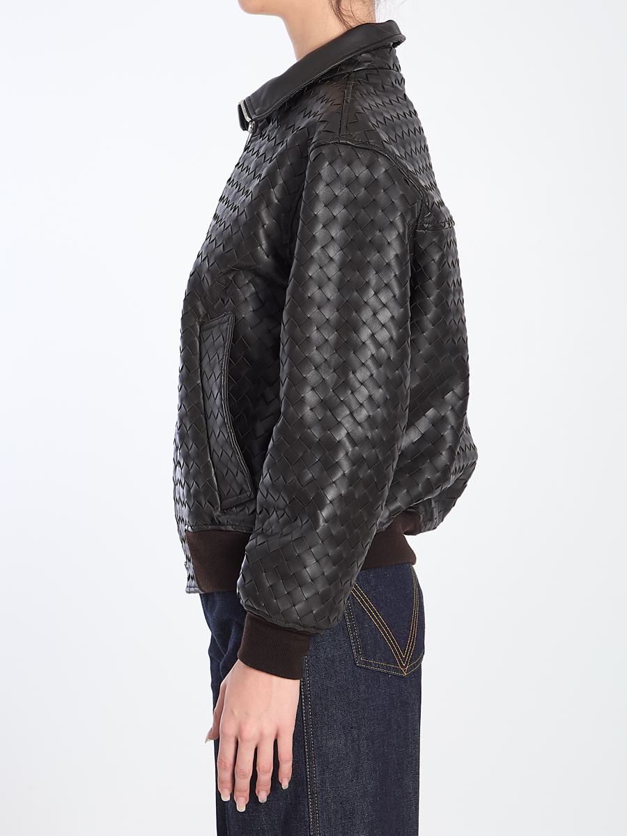 intreccio motif bomber jacket