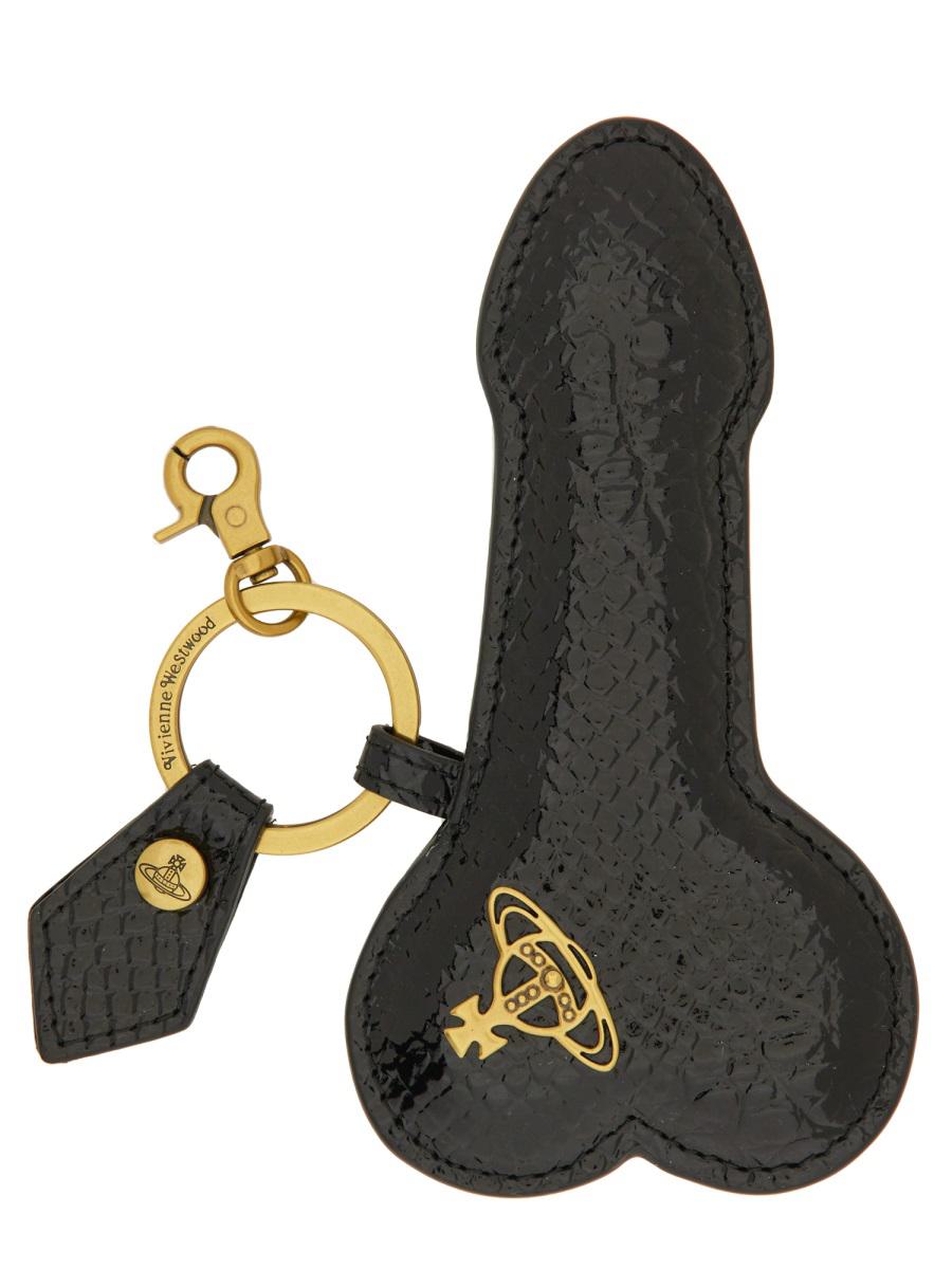 vivienne westwood leather keychain