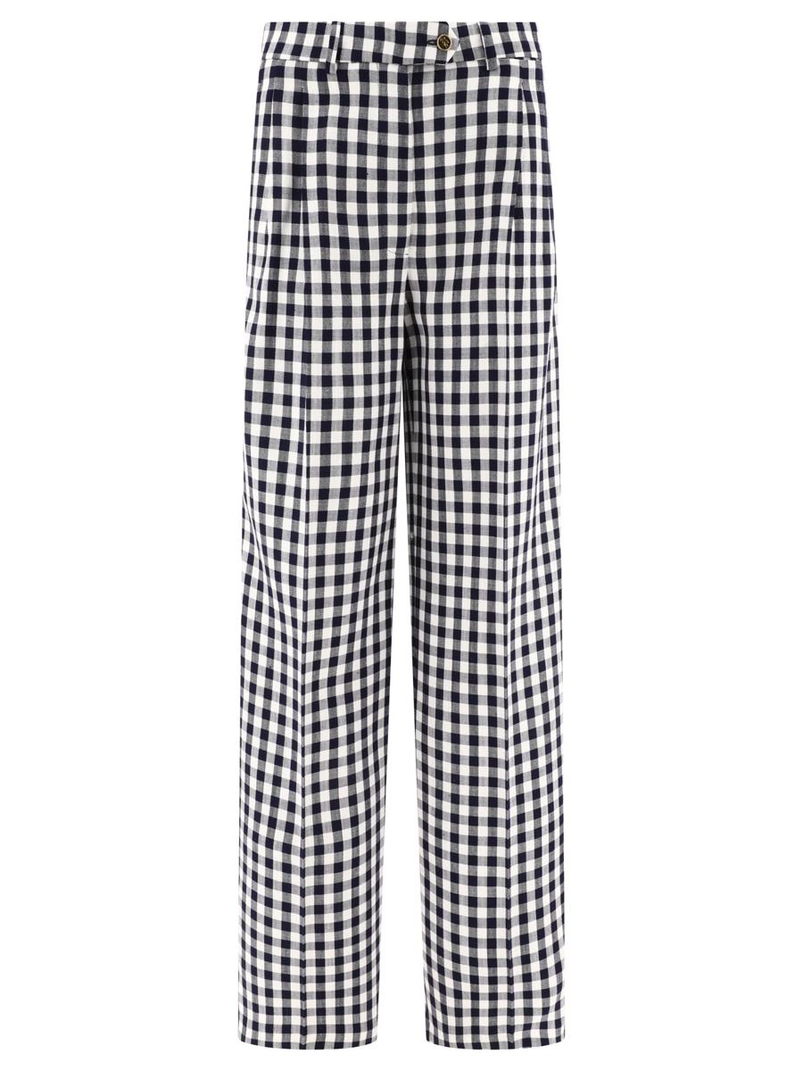 etro gingham trousers