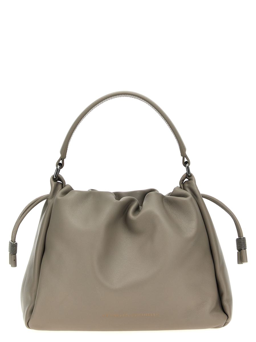 brunello cucinelli 'monile' leather handbag