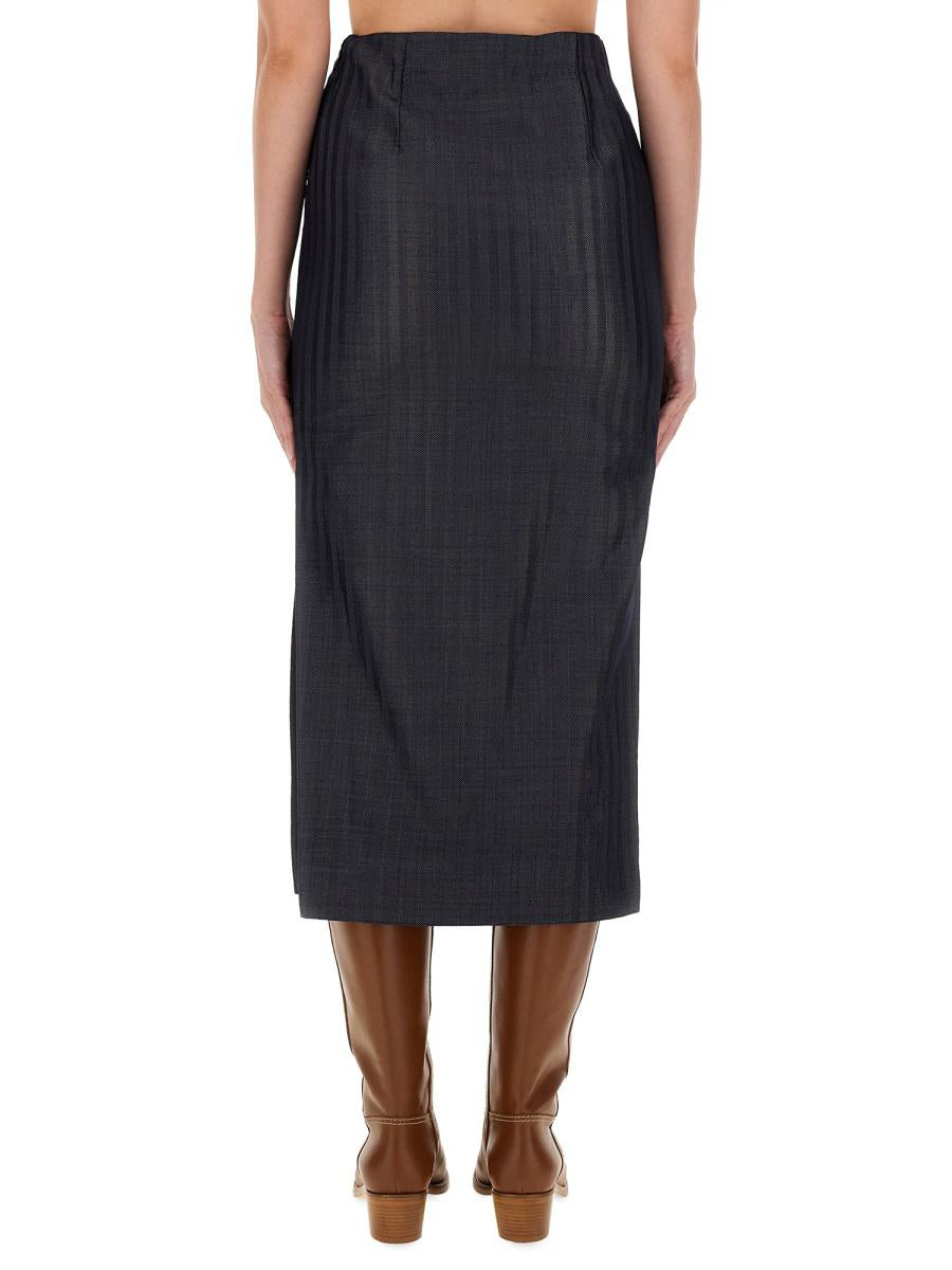 etro wool blend pencil skirt